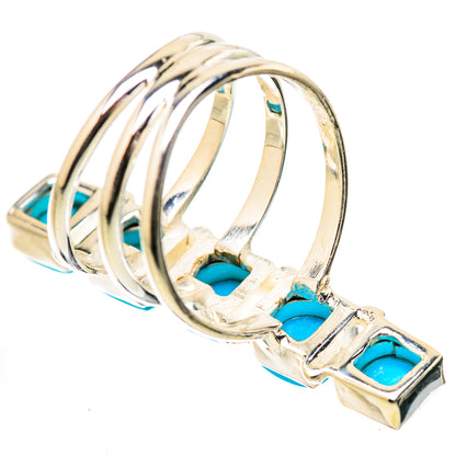 Sleeping Beauty Turquoise Rings handcrafted by Ana Silver Co - RING131412 - Photo 3
