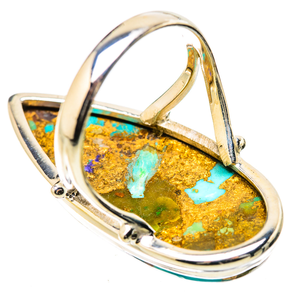 Kingman Mohave Turquoise Rings handcrafted by Ana Silver Co - RING131425 - Photo 3