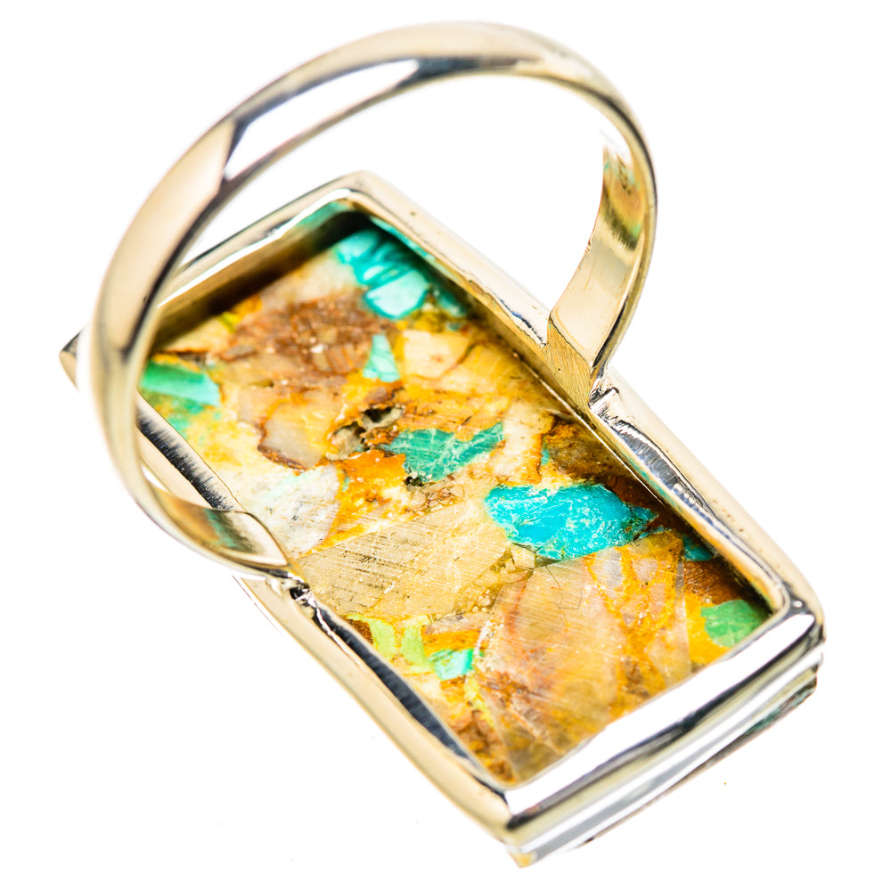 Kingman Mohave Turquoise Rings handcrafted by Ana Silver Co - RING131442 - Photo 3