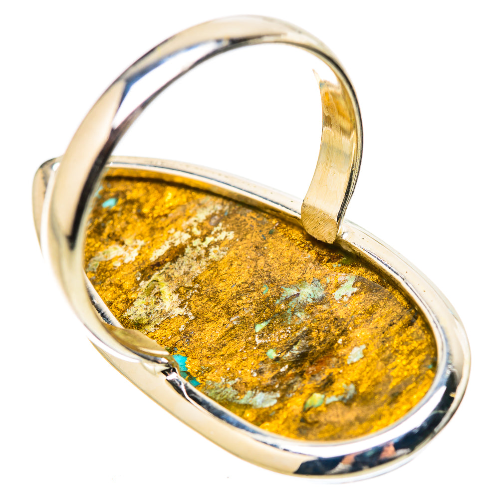 Kingman Mohave Turquoise Rings handcrafted by Ana Silver Co - RING131457 - Photo 3