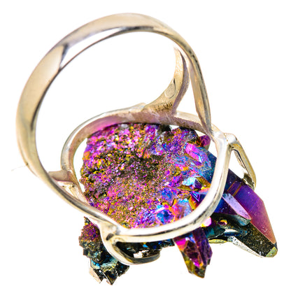 Titanium Sunshine Druzy Rings handcrafted by Ana Silver Co - RING131487 - Photo 3
