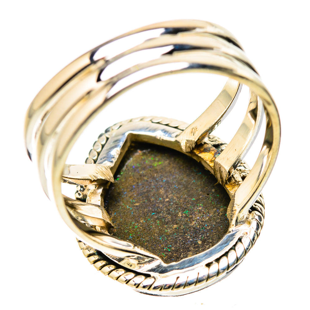 Andamooka Opal Rings handcrafted by Ana Silver Co - RING131501 - Photo 3