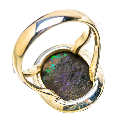 Andamooka Opal Rings handcrafted by Ana Silver Co - RING131503 - Photo 3