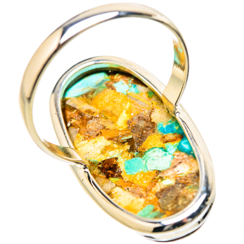 Kingman Mohave Turquoise Rings handcrafted by Ana Silver Co - RING131527 - Photo 3