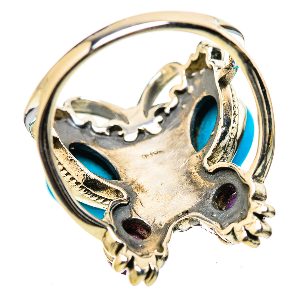 Sleeping Beauty Turquoise Rings handcrafted by Ana Silver Co - RING131545 - Photo 3