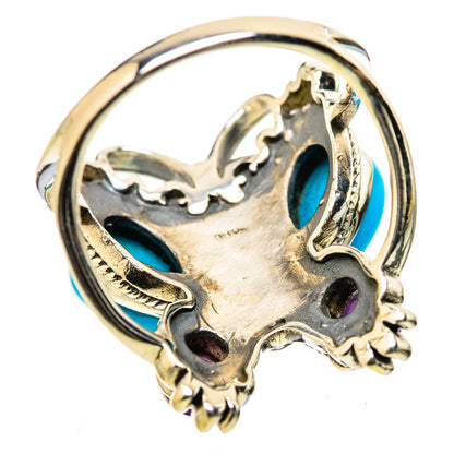 Sleeping Beauty Turquoise Rings handcrafted by Ana Silver Co - RING131545 - Photo 3