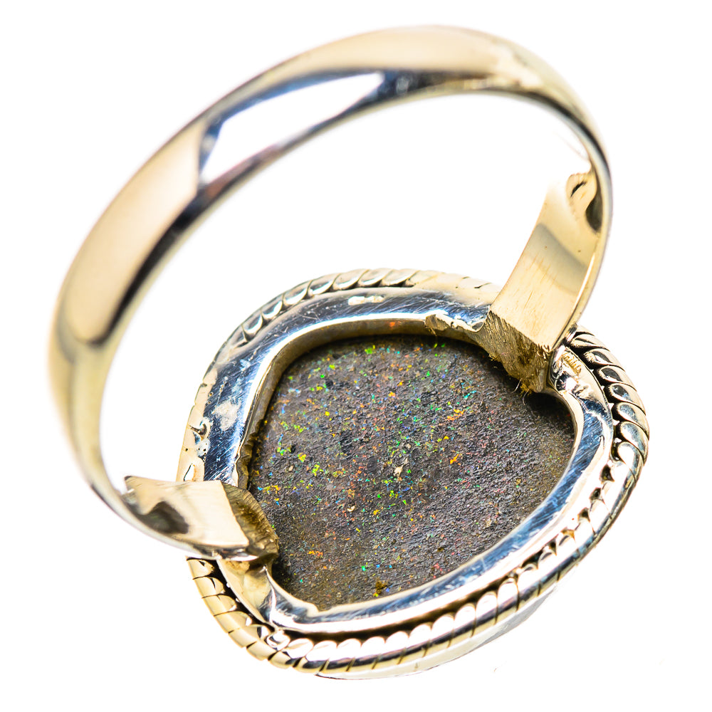Andamooka Opal Rings handcrafted by Ana Silver Co - RING131557 - Photo 3