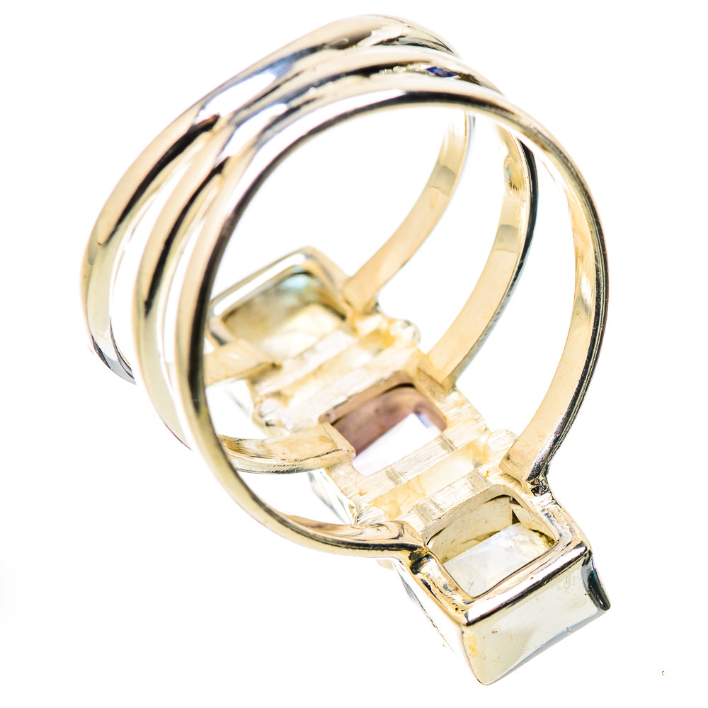 Rainbow Moonstone Rings handcrafted by Ana Silver Co - RING131580 - Photo 3
