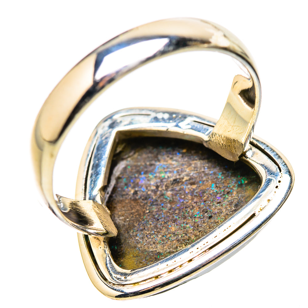 Andamooka Opal Rings handcrafted by Ana Silver Co - RING131600 - Photo 3