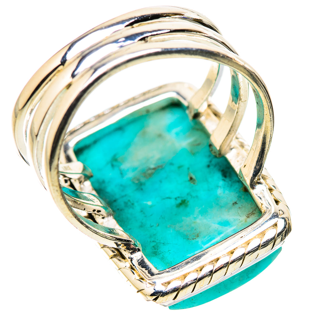 Peruvian Amazonite Rings handcrafted by Ana Silver Co - RING131602 - Photo 3