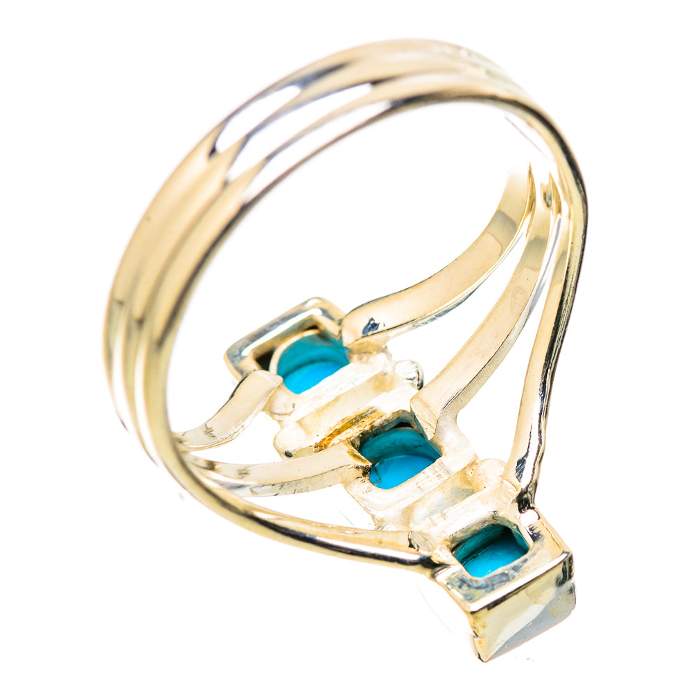Sleeping Beauty Turquoise Rings handcrafted by Ana Silver Co - RING131612 - Photo 3