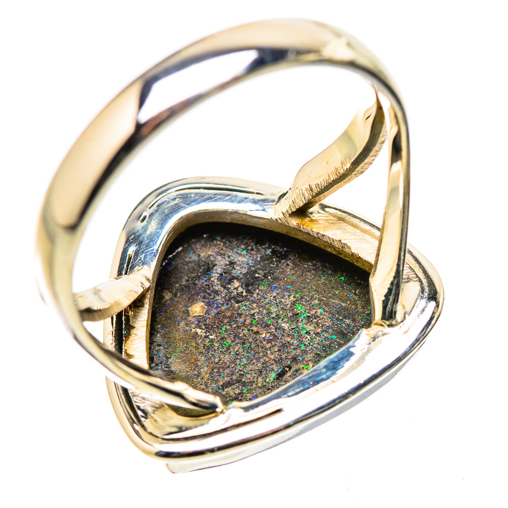 Andamooka Opal Rings handcrafted by Ana Silver Co - RING131617 - Photo 3