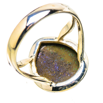 Andamooka Opal Rings handcrafted by Ana Silver Co - RING131618 - Photo 3