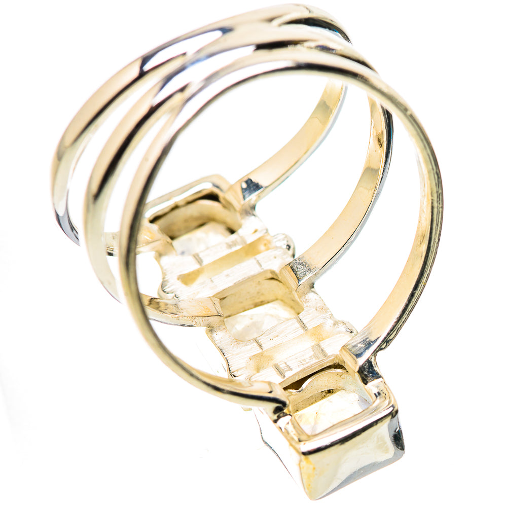 Rainbow Moonstone Rings handcrafted by Ana Silver Co - RING131635 - Photo 3