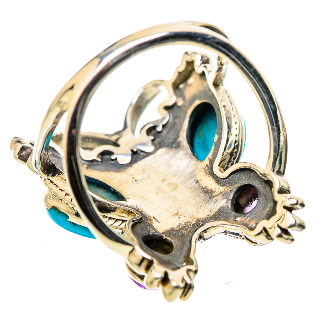 Sleeping Beauty Turquoise Rings handcrafted by Ana Silver Co - RING131639 - Photo 3