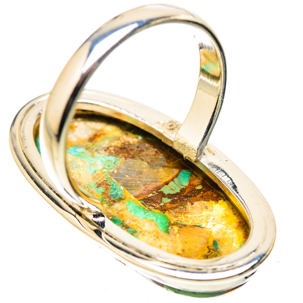 Kingman Mohave Turquoise Rings handcrafted by Ana Silver Co - RING131662 - Photo 3