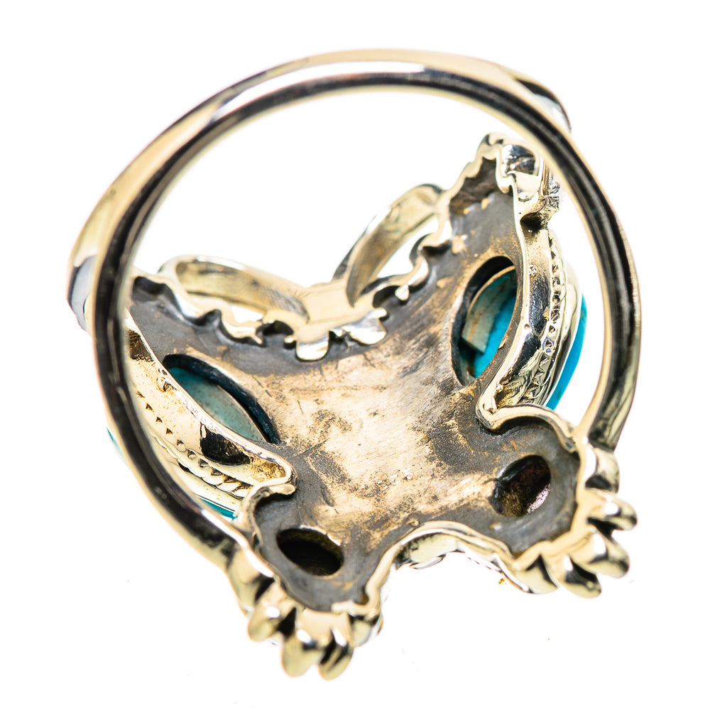 Sleeping Beauty Turquoise Rings handcrafted by Ana Silver Co - RING131663 - Photo 3