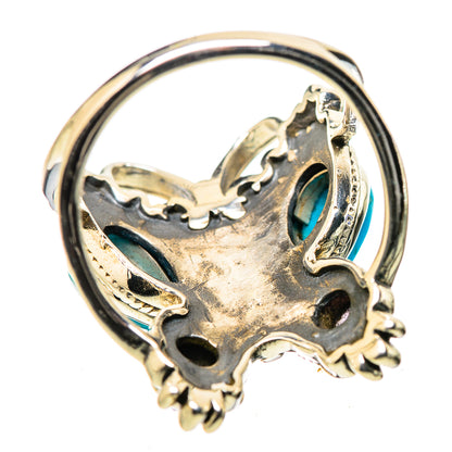 Sleeping Beauty Turquoise Rings handcrafted by Ana Silver Co - RING131663 - Photo 3