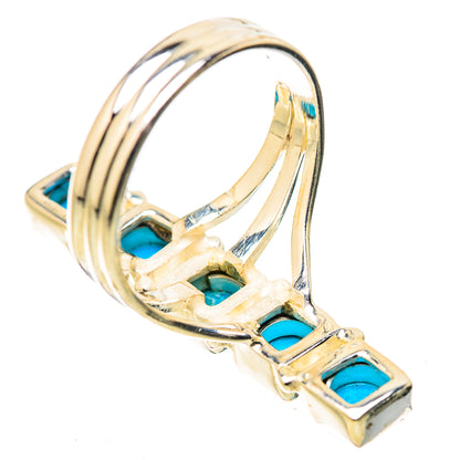 Sleeping Beauty Turquoise Rings handcrafted by Ana Silver Co - RING131667 - Photo 3