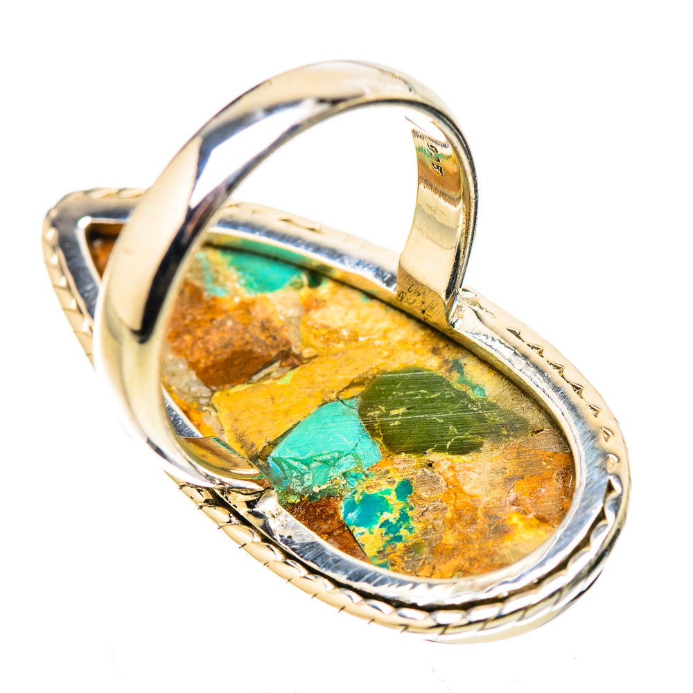 Kingman Mohave Turquoise Rings handcrafted by Ana Silver Co - RING131702 - Photo 3