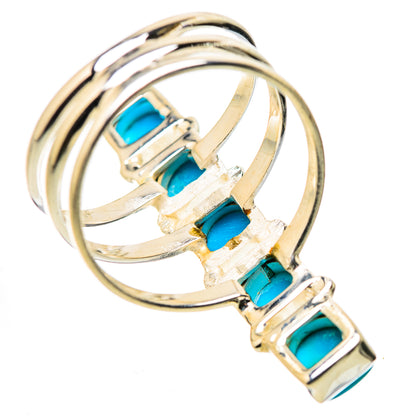 Sleeping Beauty Turquoise Rings handcrafted by Ana Silver Co - RING131706 - Photo 3