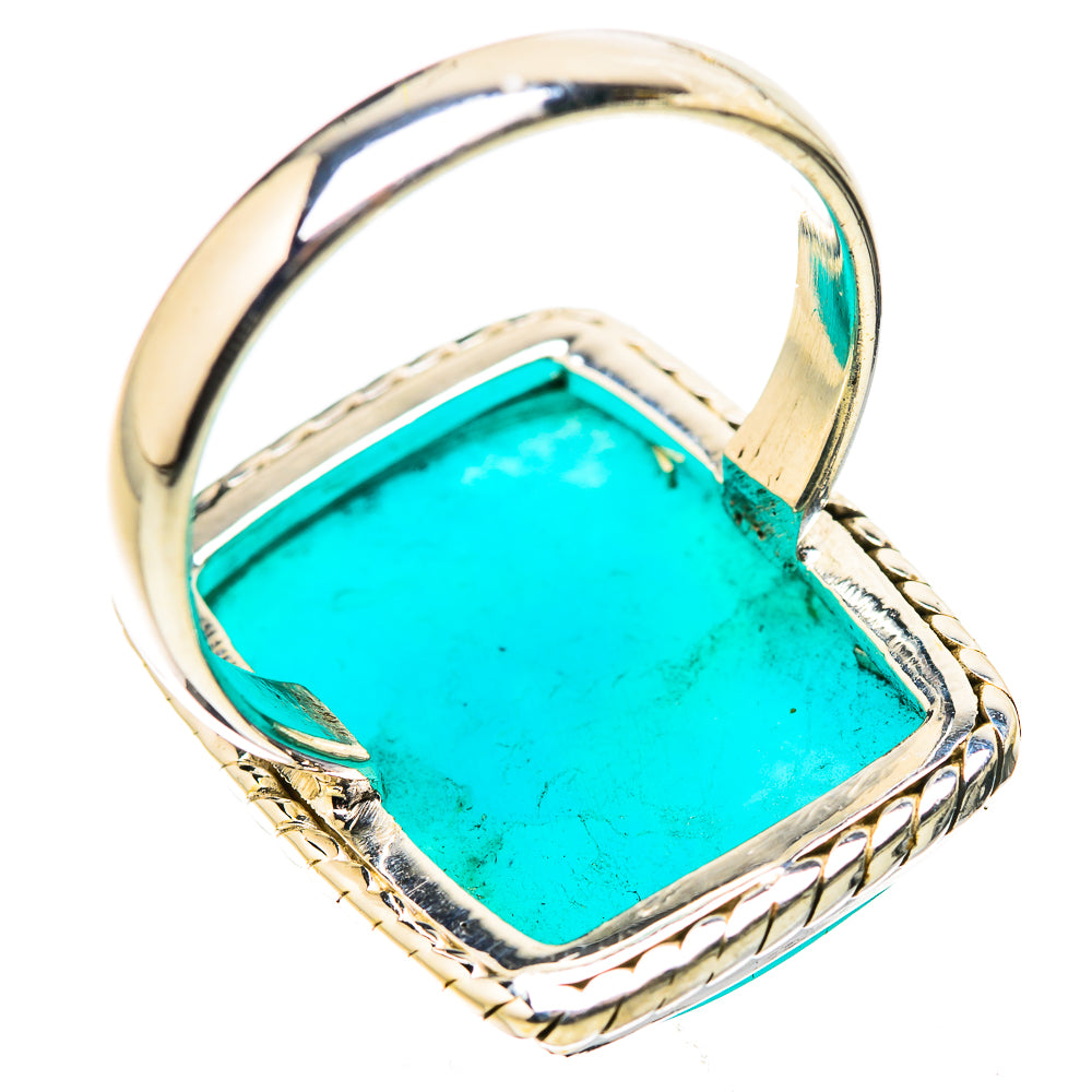 Peruvian Amazonite Rings handcrafted by Ana Silver Co - RING131709 - Photo 3