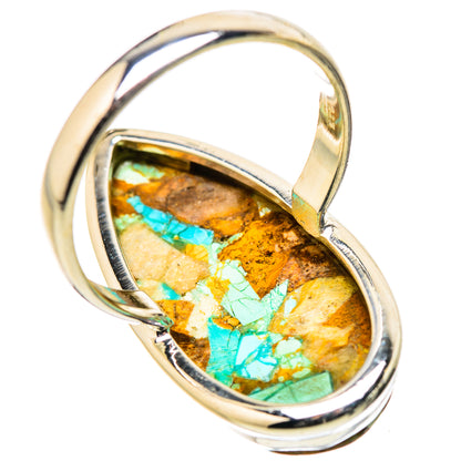 Kingman Mohave Turquoise Rings handcrafted by Ana Silver Co - RING131718 - Photo 3