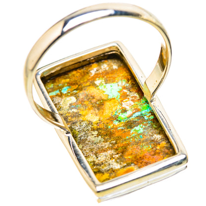 Kingman Mohave Turquoise Rings handcrafted by Ana Silver Co - RING131719 - Photo 3