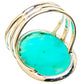 Peruvian Amazonite Rings handcrafted by Ana Silver Co - RING131723 - Photo 3