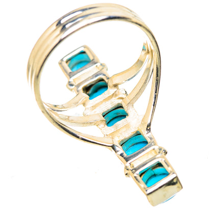 Sleeping Beauty Turquoise Rings handcrafted by Ana Silver Co - RING131740 - Photo 3