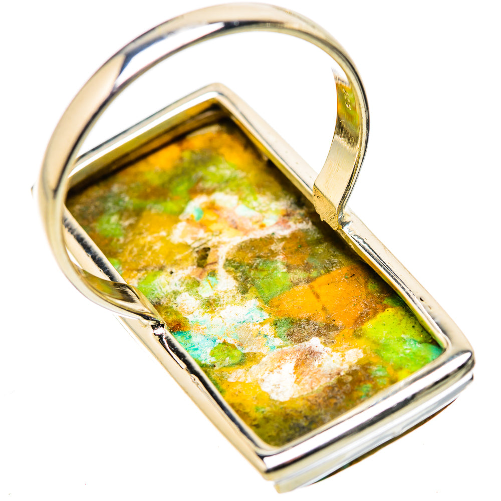 Kingman Mohave Turquoise Rings handcrafted by Ana Silver Co - RING131743 - Photo 3