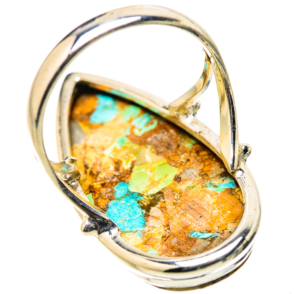 Kingman Mohave Turquoise Rings handcrafted by Ana Silver Co - RING131744 - Photo 3