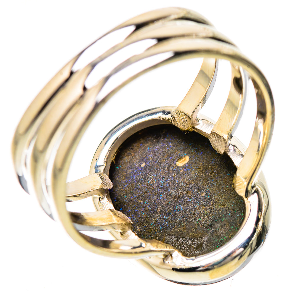 Andamooka Opal Rings handcrafted by Ana Silver Co - RING131776 - Photo 3