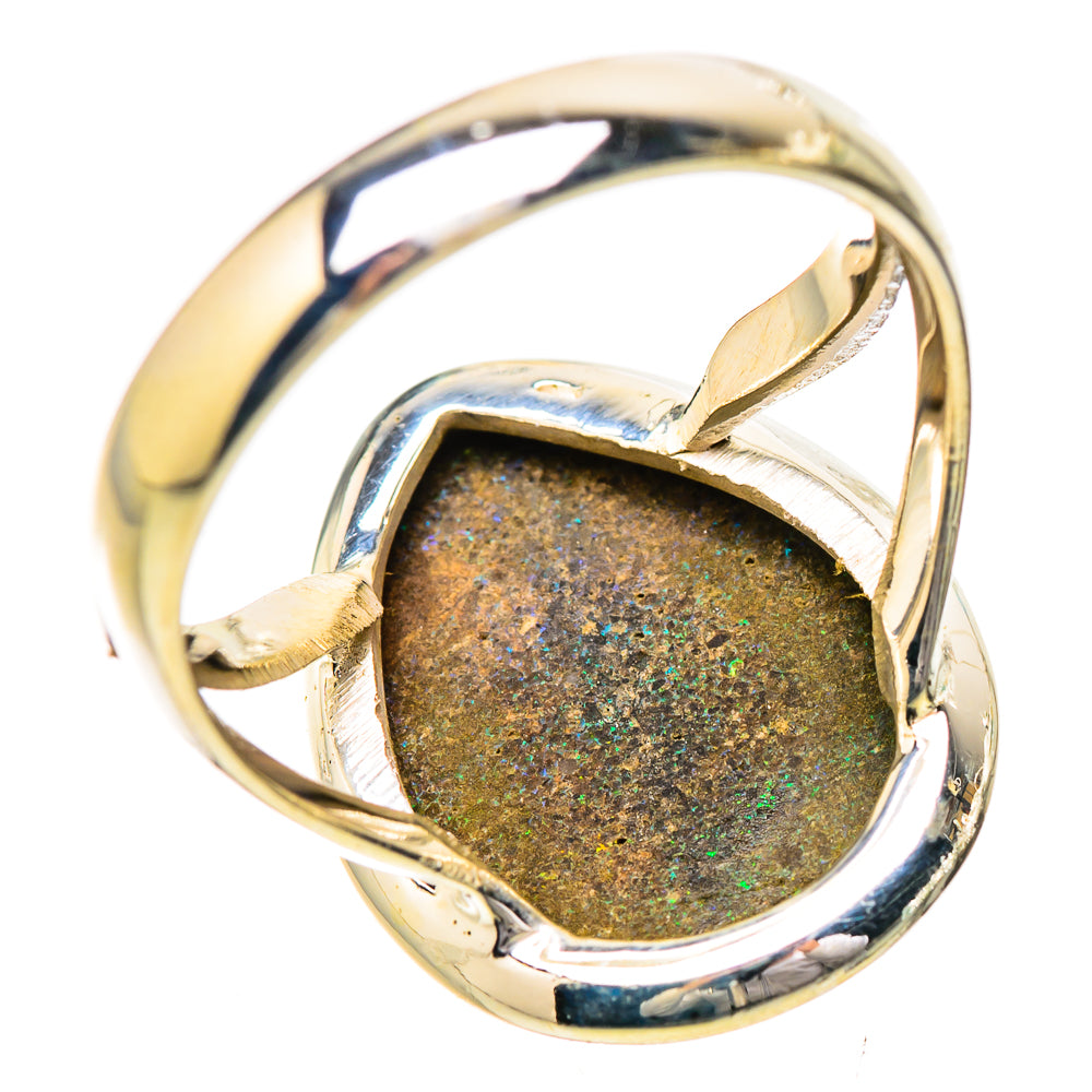 Andamooka Opal Rings handcrafted by Ana Silver Co - RING131795 - Photo 3