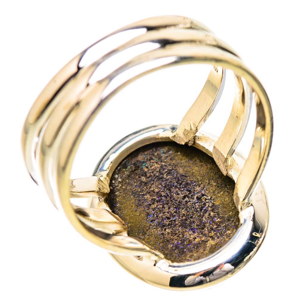 Andamooka Opal Rings handcrafted by Ana Silver Co - RING131818 - Photo 3