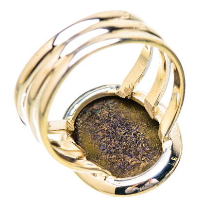 Andamooka Opal Rings handcrafted by Ana Silver Co - RING131818 - Photo 3