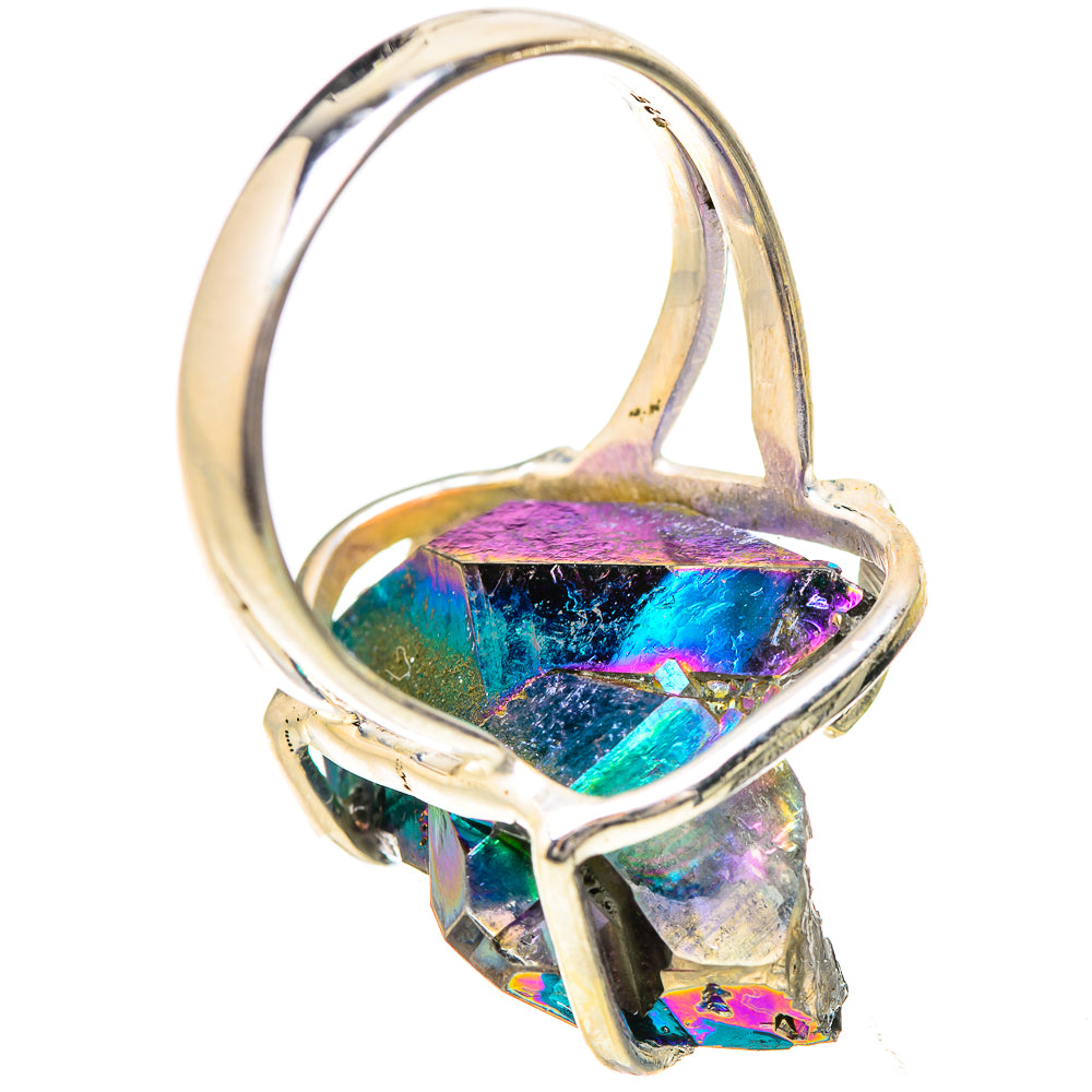 Titanium Sunshine Druzy Rings handcrafted by Ana Silver Co - RING131826 - Photo 3