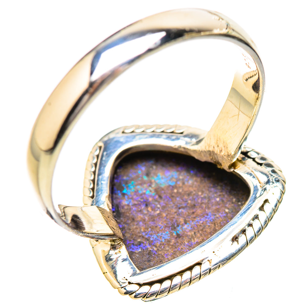 Andamooka Opal Rings handcrafted by Ana Silver Co - RING131828 - Photo 3