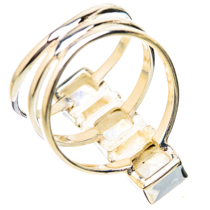 Rainbow Moonstone Rings handcrafted by Ana Silver Co - RING131843 - Photo 3