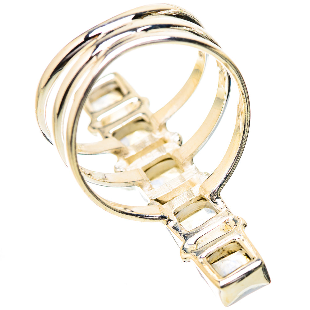 Rianbow Moonstone Rings handcrafted by Ana Silver Co - RING131845 - Photo 3