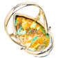 Kingman Mohave Turquoise Rings handcrafted by Ana Silver Co - RING131846 - Photo 3