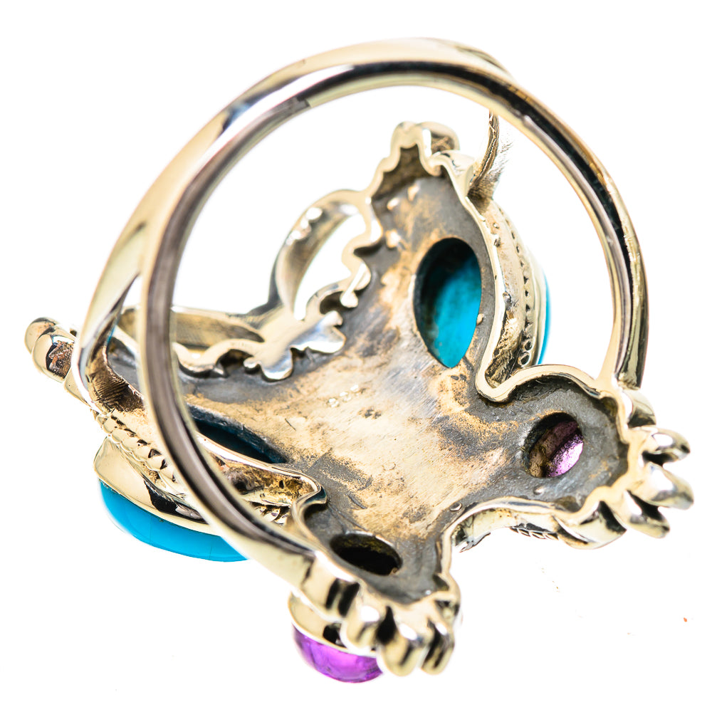 Sleeping Beauty Turquoise Rings handcrafted by Ana Silver Co - RING131849 - Photo 3
