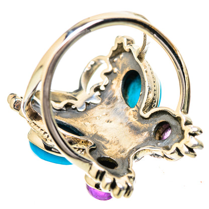 Sleeping Beauty Turquoise Rings handcrafted by Ana Silver Co - RING131849 - Photo 3