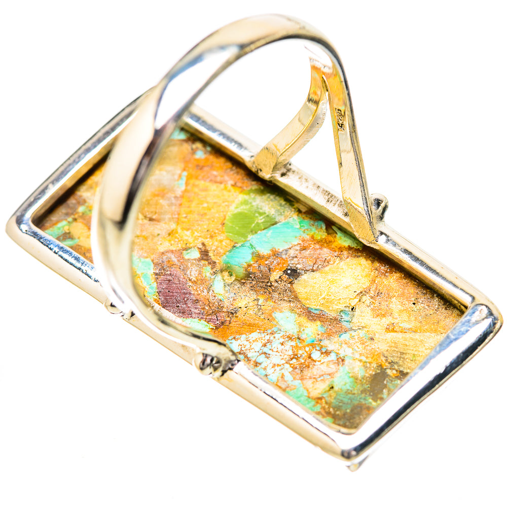 Kingman Mohave Turquoise Rings handcrafted by Ana Silver Co - RING131851 - Photo 3