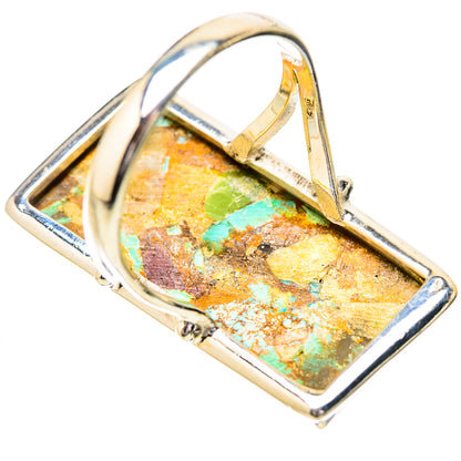 Kingman Mohave Turquoise Rings handcrafted by Ana Silver Co - RING131851 - Photo 3