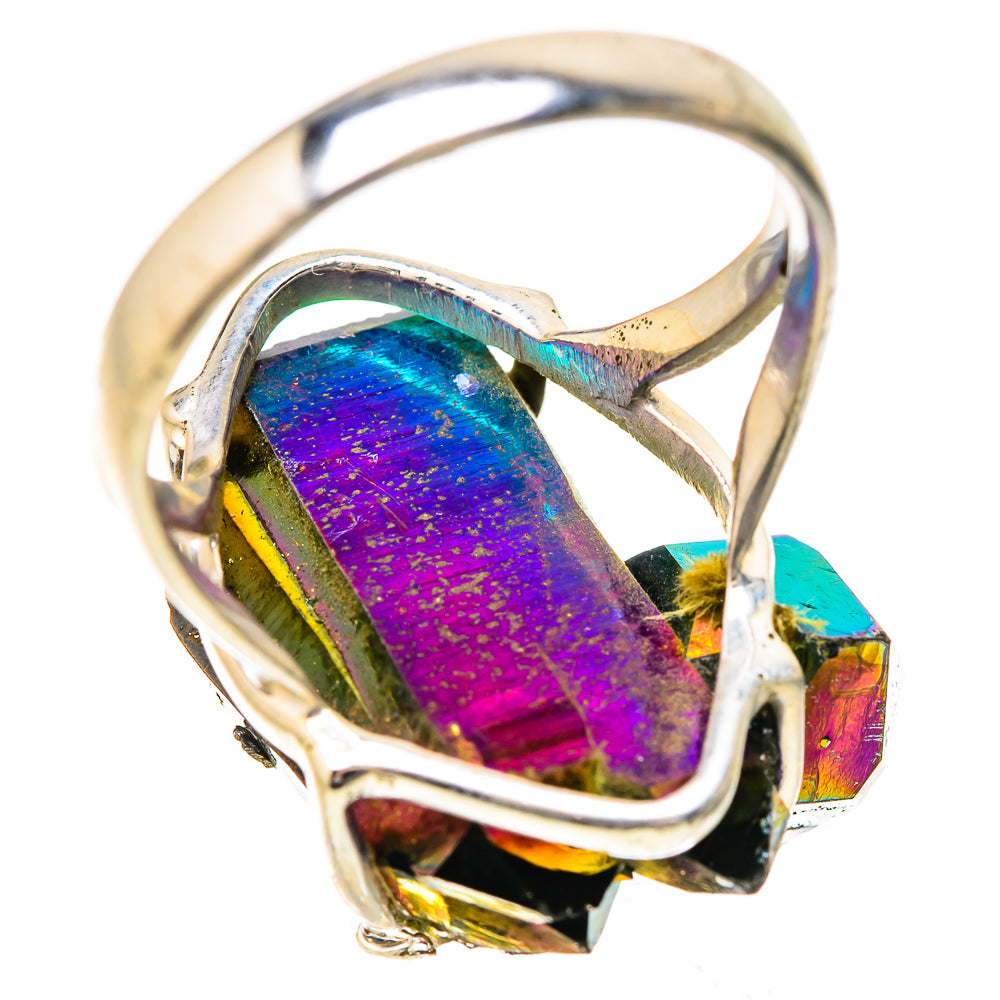 Titanium Sunshine Druzy Rings handcrafted by Ana Silver Co - RING131854 - Photo 3