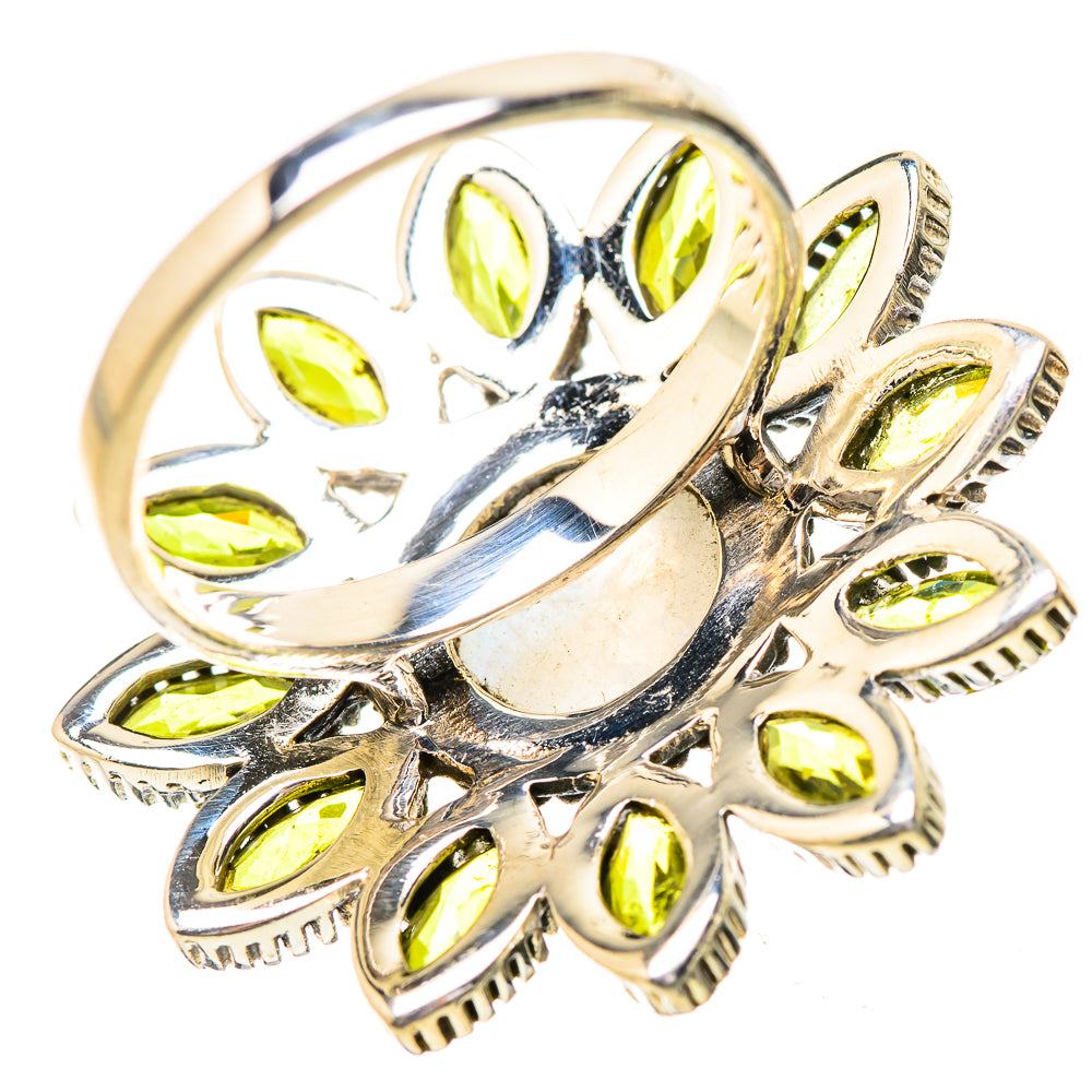 Rainbow Moonstone Rings handcrafted by Ana Silver Co - RING131863 - Photo 3