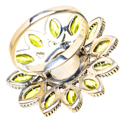 Rainbow Moonstone Rings handcrafted by Ana Silver Co - RING131863 - Photo 3