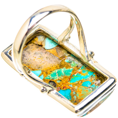 Kingman Mohave Turquoise Rings handcrafted by Ana Silver Co - RING131872 - Photo 3