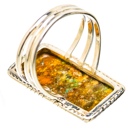 Kingman Mohave Turquoise Rings handcrafted by Ana Silver Co - RING131890 - Photo 3
